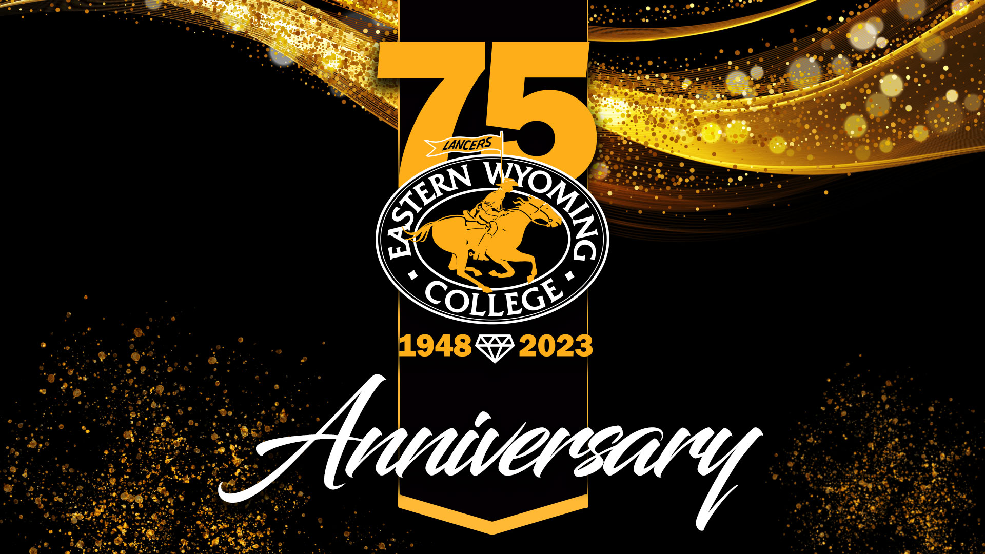 a flyer for the Easter Wyoming College 75th Anniversary Celebration