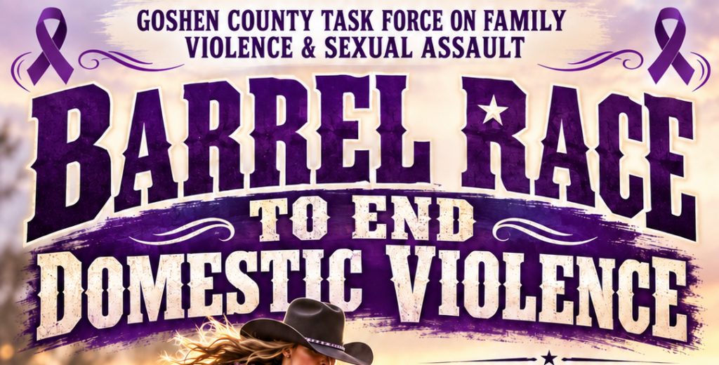 Race to End Family Violence and Sexual Assault Barrel Race in Torrington, Wyoming on October 17, 2026