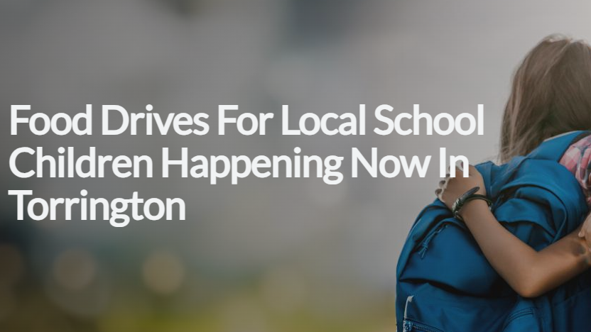 Pinnacle Bank food drive in Torrington, Wyoming, September 1 through 30, 2026, supporting local backpack programs.